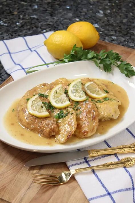 Chicken Francaise Recipe, Pasquale Sciarappa Recipes, Chicken Francaise, Pasquale Sciarappa, Chicken Francese, Gluten Free Entrees, Chicken With Olives, Italy Food, Chicken Main Dishes