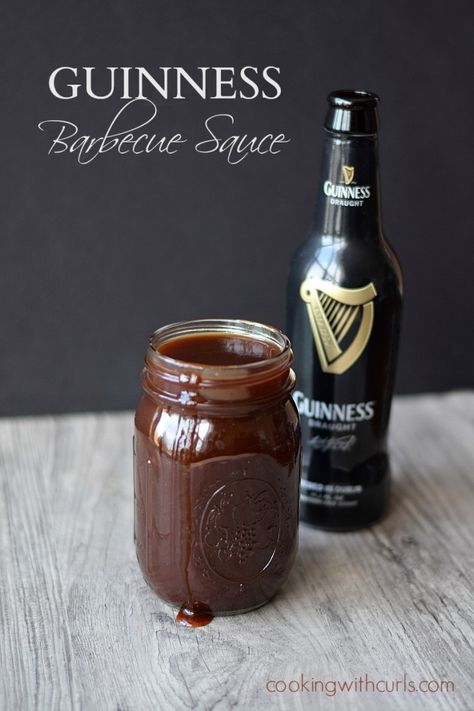 Guinness Barbecue Sauce cookingwithcurls.com Guinness Recipes, Barbecue Sauce Recipes, Guinness Beer, Marinade Sauce, Queso Dip, Bbq Sauce Recipe, Barbecue Recipes, Homemade Sauce, Salsa Verde