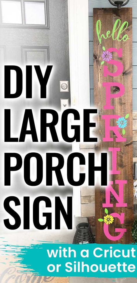 Large Porch, Porch Wood, Outdoor Welcome Sign, Welcome Signs Front Door, Diy Quotes, Diy Front Porch, Wooden Porch, Front Porch Signs, Porch Welcome Sign