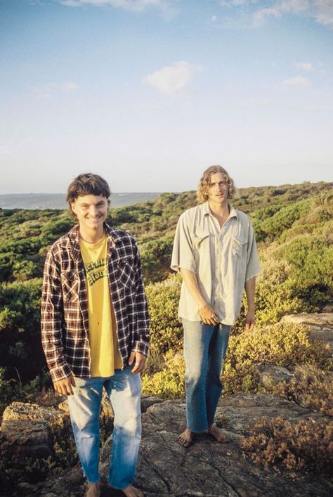 Band Press Shot - Cinestill 50d film Western Australia, Beach Mother Dearest, Fall Shoot, Australia Beach, Cool Fits, Koi Pond, Indie Rock, Western Australia, Mixtape, Summer Aesthetic