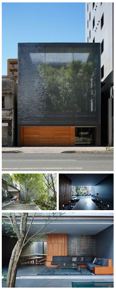 Optical Glass House Located in downtown Hiroshima Optical Glass House, Concrete And Glass Facade, Glass Facade Apartment Building, Glass Facade Office Building, Glass Reinforced Concrete Facade, Optical Glass House By Hiroshi Nakamura, Exterior House Remodel, House Design Kitchen, Exterior Remodel