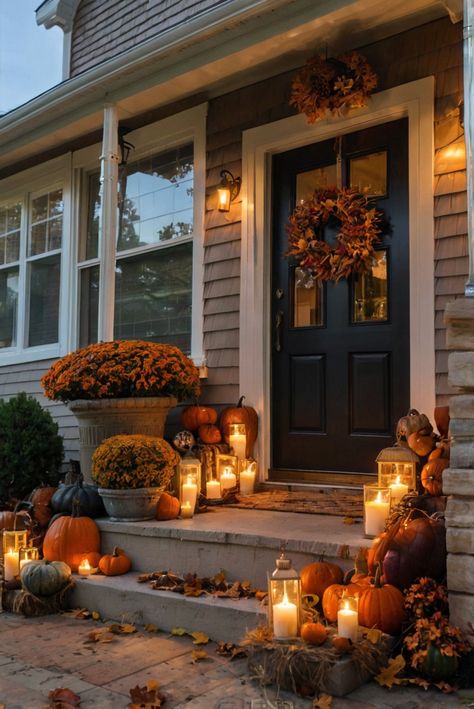 5 Witchy Room Ideas: Create the Perfect Space - DECOR YOUR HOUSE INTO A HOME YOU LOVE - HappyInteriorTime.com Witchy Room Ideas, Rustic Fall Porch, Outdoor Fall Wreaths, Fall Mantel Decor, Autumn Porch, Fall Fireplace Decor, Mantel Decor Ideas, Halloween Bedroom Decor, Ad Inspiration