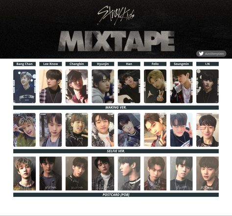 Skz Photocards, Photo Card Template, Pop Albums, Photo Card, Kids Cards, Mixtape, Card Templates, Lee Know, Card Template