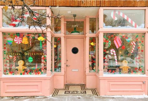 There's no place like a party store for the holidays - Marketplace Store Front Windows, Cute Store, Party Supply Store, After Six, Party Goods, Huge Windows, Party Store, Store Windows, Store Window