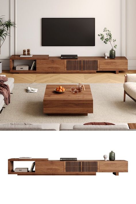 Home Decor Tv Stand, Living Room Japandi, Tv Stand Decor Living Room, Home Decor Tv, Tv Stand Ideas, Decor Tv Stand, Japandi Living Room, Tv Stand Decor, Tv Unit Interior Design