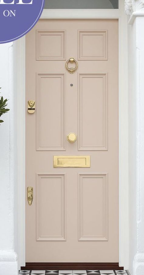 Front Door Inspiration, Pink Front Door, Hello Goodbye, Front Porch Design, Pink Room Decor, Door Inspiration, Front Door Entrance, Front Door Colors, Porch Design