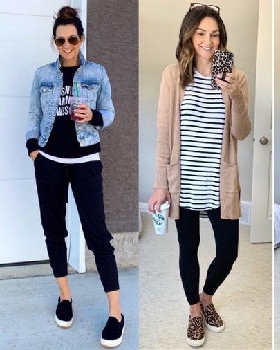 Coloured Leggings Outfit, Teacher Legging Outfits, Striped Tunic Outfit, Tunic Outfit Fall, Leggings And Cardigan Outfit, Leggings Travel Outfit, Comfy Legging Outfits, Cardigan Outfit Work, Fits With Leggings