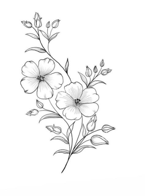 Violet Flower Tattoos, Violet Tattoo, Traditional Tattoo Flowers, Floral Thigh Tattoos, Flower Pattern Drawing, Rock Flowers, Wreath Drawing, Flower Outline, Flower Art Drawing