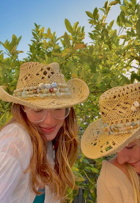 #coastal #coastalstyle #coastalcowgirl #coastalgrandaughter #cowgirl #cowgirlaesthetic #cowgirlhat #coastalcowboy #beading #crafting #summercraft #diy #summer #summervibes #summeraesthetic #beach Cowgirl Outfit, Dream Fashion, Cowgirl Aesthetic, Diy Summer, Coastal Cowgirl, Cowgirl Outfits, Craft Night, Cowgirl Hats, Cowgirl Style