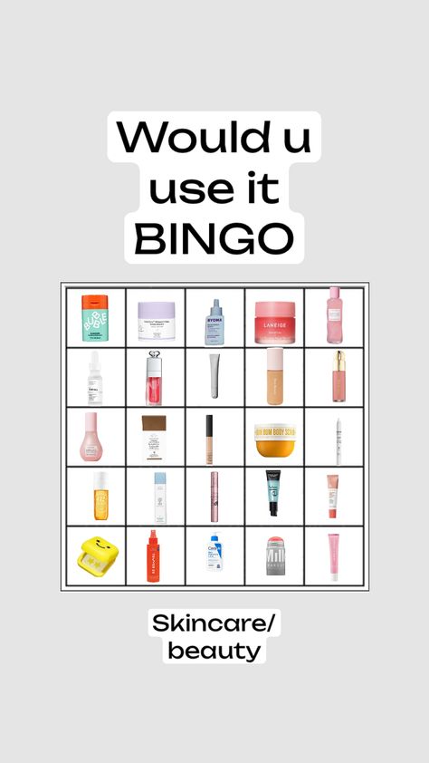 #beauty #skincare #bingo Beauty Skincare, Create Collage, Creative Play, Connect With People, Your Aesthetic, Bingo, Creative Energy, Energy, Beauty