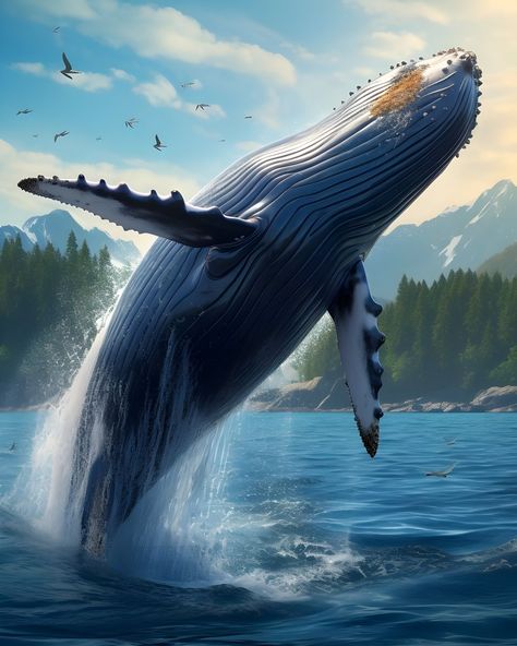 Humpback Whale. #ZEDGE #wallpapersbyktk #mobilewallpaper #GenAi #fish #whale Hanauma Bay, Haleakala National Park, Hawaii Volcanoes National Park, Hawaii Volcano, Granville Island, Volcano National Park, Fish Wallpaper, Humpback Whale, Fun Day