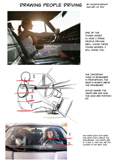 How to draw people driving cars. People Driving Car Drawing, Someone Driving A Car Reference, Person Driving Car Drawing Reference, Two People In A Car Reference, Driving Pose Drawing, Car Interior Drawing Reference, Driving Car Pose Reference, Driving Art Reference, Driving Car Reference Drawing