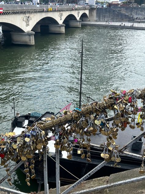 Locket Aesthetic, Aesthetic Paris, River Bridge, France Travel, Locket, Bridge, Key, Paris