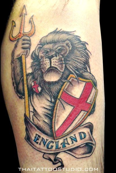 England Lion Heart Lions Tattoo, England Tattoo, Lion Arm Tattoo, British Tattoo, Bulldog Tattoo, Knight Tattoo, Rose Tattoos For Men, Mark Tattoo, Remembrance Tattoos