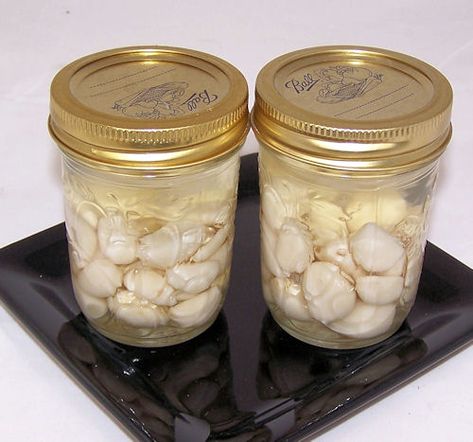 pickled Refrigerator Pickled Garlic, Freezing Garlic, Preserving Garlic, Pantry Stock, Garlic Health, Pickled Vegetables Recipe, Pickle Recipes Homemade, Diy Foods, Preserving Foods