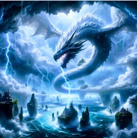 Dragon Photo, Dark Wolf, Elemental Dragons, Tiger Dragon, Mythical Animal, Sea Dragon, Art Sea, Dragon Pictures, Fantasy Creatures Art