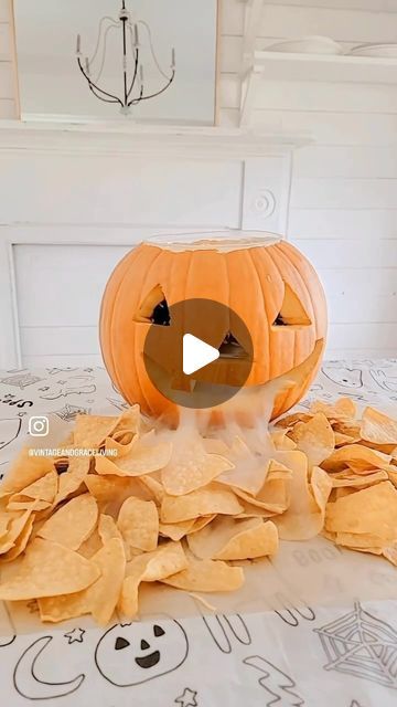 Cynthia Villegas | your new DIY & Home decor bestie on Instagram: "DIY JACK O LANTERN DIP DISH HOLDER
..
.
If you’re a Halloween  enthusiasts,  then you definitely  need to have this  Fog JACK O lantern center stage at your food table.
.
.
Okay , I know you want to know how I created the fog. .
.
I place a dish bowl inside and I purchased some Dry Ice from my local grocery store.
.
.
I also added some water to the bowl . This is what creates the fog effect. 
.
.
I thought this would be awesome as a Halloween serving dish for any DIP.
. 
.
I used Bean Dip along with some nachos. You can also serve bagels and cream cheese and the possibilities are endless.
.
.
What do you think would be another great possibility  with this cool idea?
.

.

.
#halloweentreats #halloweentreat #halloweenfood #h Diy Jack O Lantern, Bagels And Cream Cheese, Fog Effect, Halloween Dishes, Bagel Cream Cheese, Dish Holder, Local Grocery Store, Bean Dip, Dry Ice