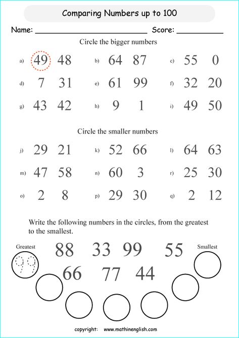 Smaller And Bigger Number Worksheet, Class 1 Math Worksheets, Class Ukg Math Worksheet, Worksheet Of Maths For Class 1, Bigger And Smaller Number Activities, Lkg Worksheets Maths Cbse, Circle The Smaller Number Worksheet, Maths Worksheet For Class Kg, Maths Worksheet For Class 2 Number Names