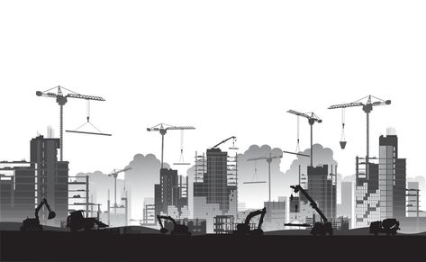 Civil Engineering Background Design, Construction Wallpaper Backgrounds, Civil Engineering Wallpaper, Construction Graphic Design, Construction Silhouette, Construction Sketch, Industrial Building Design, Construction Background, Construction Wallpaper