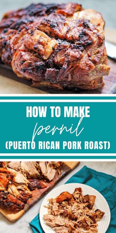 Lechon Puerto Rican, Spanish Pork Shoulder Puerto Rico, Slow Cooker Pernil (puerto Rican Roast Pork), Puerto Rican Pork Shoulder Recipes Oven, Spanish Roast Pork, Pernil Asado Puerto Rico, Puerto Rican Roast Pork Shoulder, Roast Pork Pernil Puerto Rican Style, Puerto Rican Pernil Recipe