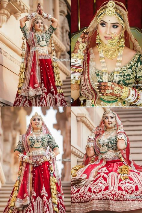 Rajeshthani Lehenga Choli, Rajhastani Bride, Rajwadi Bridal Look, Gujrati Wedding Brides, Rajasthani Bride Jewellery, Rajput Bride Royal, Rajasthani Bride Traditional, Royal Rajasthani Bride, Royal Bridal Look Indian