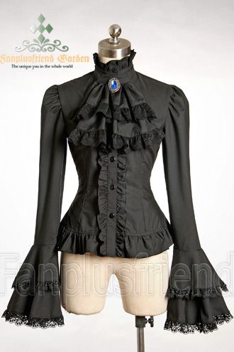 Victorian blouse Redesigned Clothes, Manipulating Fabric, Puffy Sleeves Blouse, Gothic Blouse, Styles Clothes, Fantasy Clothes, Victorian Blouse, Old Fashion Dresses, Awesome Blouse