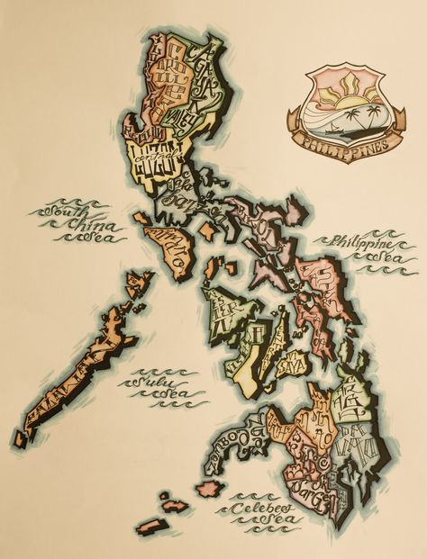 My hand crafted map of the Philippines.18x24  Paradiseskills.com Map Of The Philippines, Philippines Country, Philippine Map, History Background, Ap Drawing, Earth Drawings, Noli Me Tangere, Filipino Art, Graphic Shapes Design