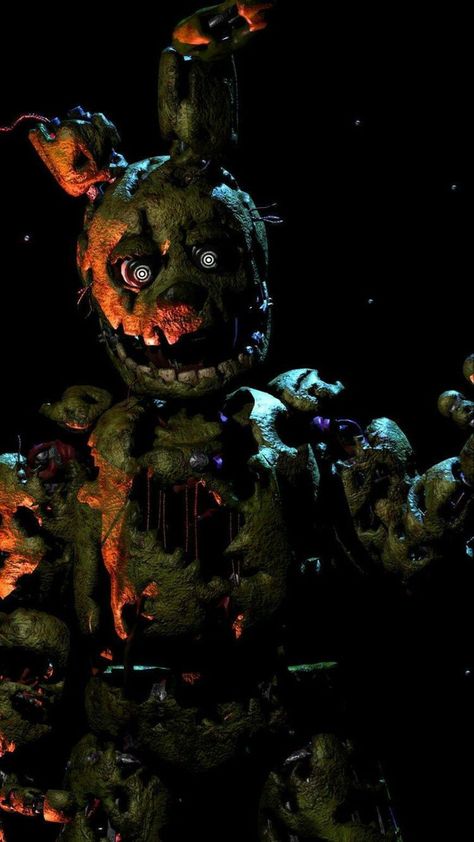 Bonnie Aesthetic, Aesthetic Horror, Black Skulls Wallpaper, Fnaf Wallpaper, Fnaf Photos, Fnaf Crafts, Spring Trap, Ragnarok Anime, Toy Bonnie