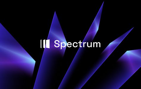 Tech Branding Design, Spectrum Logo, Glass Branding, Light Branding, It Branding, Tech Website, Tech Brand, Glass Logo, Show Design