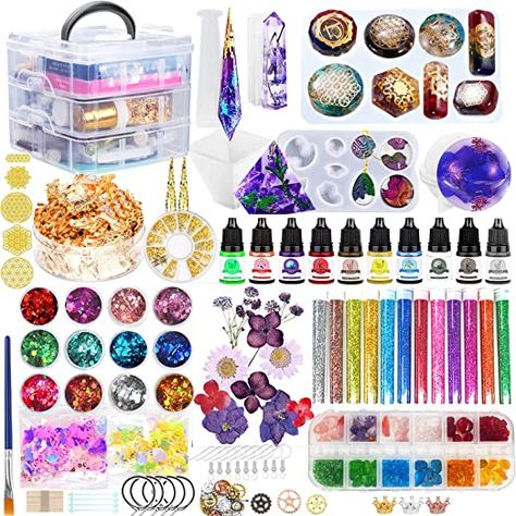 Epoxy Resin Supplies, Resin Making, Making Resin Jewellery, Color Resin, Resin Glitter, Resin Supplies, Resin Jewelry Making, Mold Kit, Casting Resin Molds