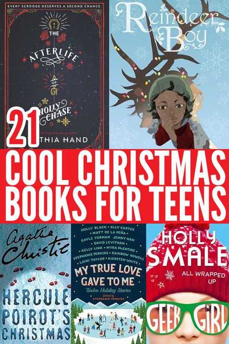 21 Best Christmas Books for Teens (Ages 13 to 16 Years) Ya Christmas Books, Christmas Books For Teens, Best Books For Teen Girls, Short Stories Romance, Christmas Read Aloud, Christmas Novel, Best Christmas Books, Christmas Books For Kids, Christmas Reading