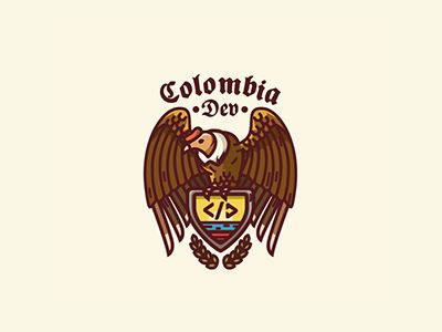 Colombia Dev Colombia Logo, Colombia Map, Andean Condor, Logo Character, Urban Nature, Web Design Agency, Best Logo Design, Logo Mark, Logo Design Inspiration