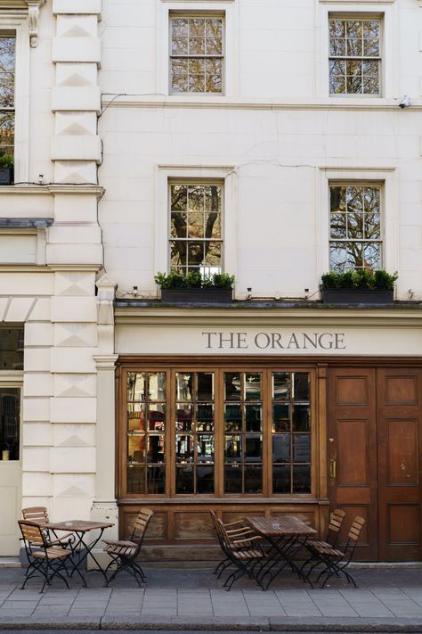 Situated in Pimlico, The Orange pub is the perfect spot for all-day dining and staycations. London Cafe Aesthetic, Old Town Coffee, London Coffee Shop, Burglar Bars, American Cafe, London Cafe, Victoria Station, London Dreams, Urban Spaces