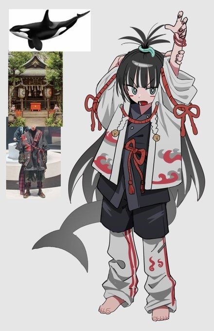 Japanese Oc Design, Red Skin Character Design, Jiangshi Oc, Anime Oc Character Design, Outfits For Ocs, Animal Character Art, Oc Art Character Design, Character Design Hair, Asian Oc