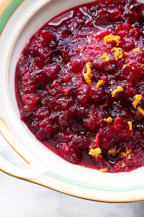 Cranberries Sauce, Vegetarian Thanksgiving Menu, Orange Sauce Recipe, Cranberry Orange Relish, Best Cranberry Sauce, Easy Cranberry Sauce, Cranberry Orange Sauce, Canned Cranberry Sauce, Cranberry Relish