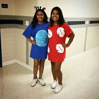 Lilo & Stitch take on Dynamic Duo... School Spirit! Seniors-Class2017 Kilo And Stitch Couple Costume, Spirt Week Dynamic Duo, Lilo And Stitch Horse Costume, Dynamic Duo Dress Up Day, Dynamic Dou Spirt Week, Disney Day Spirit Week, Dynamic Duo Ideas, Duo Day Spirit Week, Duo Day