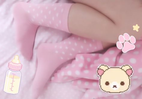 Little Spaces Aesthetic, Princess Kitty, Hat Aesthetic, Neon Aesthetic, Living Dolls, Baby Time, Cute Socks, Pink Princess, Kawaii Clothes