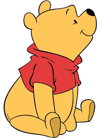 Winnie The Pooh Sitting, Draw Winnie The Pooh, Winnie The Pooh Cake Topper, Pooh Cake Topper, Pooh Drawing, Disney Clip Art, Winnie The Pooh Drawing, Pooh Cake, Winnie The Pooh Cartoon