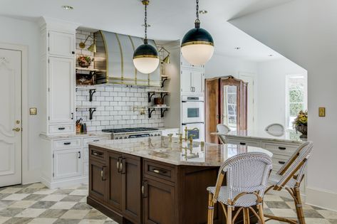 First Friday Feature: An Ode To The 1920s Kitchen Style Mixing Metals In Kitchen, Mixing Metals In Bathroom, 1920 Kitchen, 1920s Kitchen, Mixing Metals, 1920s House, Kitchen Vanity, Transitional Kitchen, Kitchen Reno