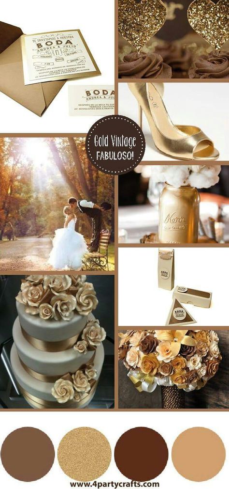 Chocolate and gold palette for weeding inspiration Brown Beige And Gold Wedding, Brown Ivory And Gold Wedding, Chocolate And Champagne Wedding, Brown Gold Wedding Theme, Chocolate Brown Wedding Theme, Brown And Gold Wedding Theme, Arch Greenery, Chocolate Brown Wedding, Wedding Arch Greenery