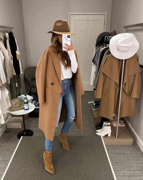 Camel Coat Outfit, Mia Mia Mine, Mia Mia, Mode Tips, Looks Country, Mother Jeans, School Looks, Nordstrom Anniversary Sale, Ținută Casual