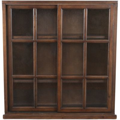 Look what I found on Wayfair! Walnut Bookcase, Bookcase With Glass Doors, Cube Unit, Contemporary Nightstand, Wood Bookcase, Leather Dining, Bookcase Storage, Glass Doors, Sliding Glass Door