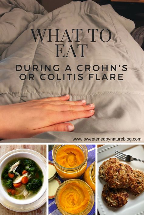 What to eat during a Crohn's or ulcerative colitis flare. This is a grocery list and various meal ideas that are mostly autoimmune paleo (AIP) compliant and specific carbohydrate diet (SCD) compliant.  The foods are compiled from several Crohn's and colitis patients. Everyone is different, so foods that work for one person may not work for another during a flare. These foods are also great for IBS flares, stomach viruses, and bloating. Crohns Friendly Recipes, Crohns Diet, Low Residue Diet, Crohns Recipes, Meal Guide, Specific Carbohydrate Diet, Autoimmune Paleo, Carbohydrate Diet, Diet Keto