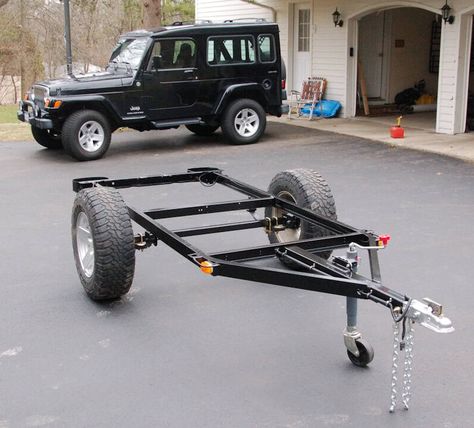 Roda Gerobak, Welding Trailer, Homemade Trailer, Trailer Kits, Jeep Trailer, Kayak Trailer, Diy Camper Trailer, Expedition Trailer, Off Road Camper Trailer