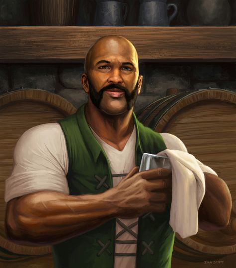 Barkeep Dnd, Rpg World, Take A Rest, Dnd Dragons, Heroic Fantasy, Human Male, Dungeons And Dragons Characters, D&d Dungeons And Dragons, Fantasy Male