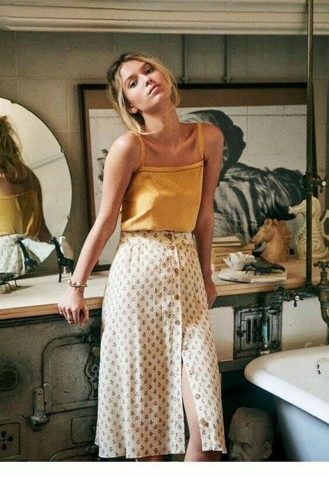 Bohemian Style Outfits, Bohemian Boutique, Chique Outfit, Midi Skirt Outfit, Bohemian Style Clothing, Boho Summer Outfits, 여름 스타일, Mode Boho, Stil Inspiration