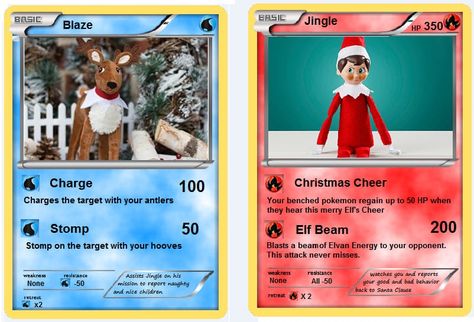 Elf Pokemon Card, Pokemon Elf On The Shelf Ideas, Elf On The Shelf Pokemon, Elf Ideas, Buddy The Elf, Elf On The Shelf Ideas, Shelf Ideas, On The Shelf, Pokemon Cards