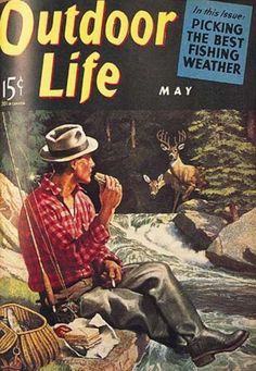 Outdoor Life Magazine, Magazine Cover Art, Outdoor Magazine, Life Magazine Covers, Fly Fishing Art, Vintage Fishing Lures, Fly Fishing Tips, Life Cover, Fishing Techniques