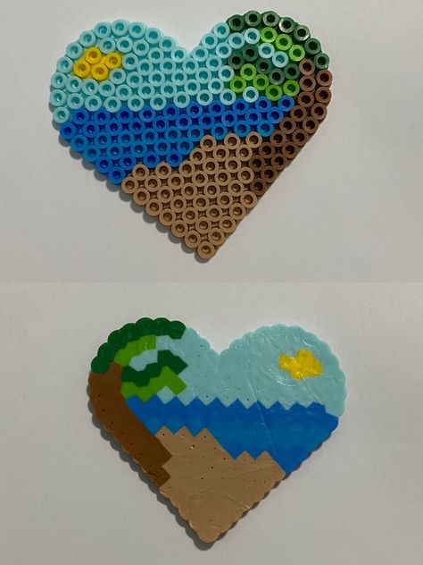 Meltie Beads Ideas, Peter Bead Ideas, Melty Beads Ideas Cute, Pyssla Beads Ideas, Simple Small Perler Bead Patterns, Melts Beads Ideas, Iron Bead Art Ideas, Perler Beads Preppy, Ikea Beads Ideas