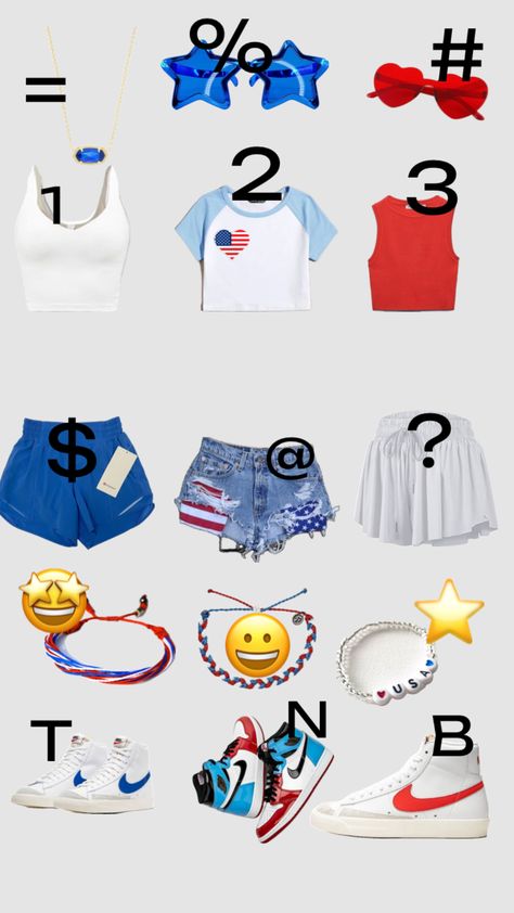 July Outfit Ideas, Cute Highschool Outfits, Cute Middle School Outfits, Preppy Inspiration, 4th Of July Outfit, Comfy Casual Outfits, Football Game Outfit, Cute Country Outfits, Casual Outfits For Teens